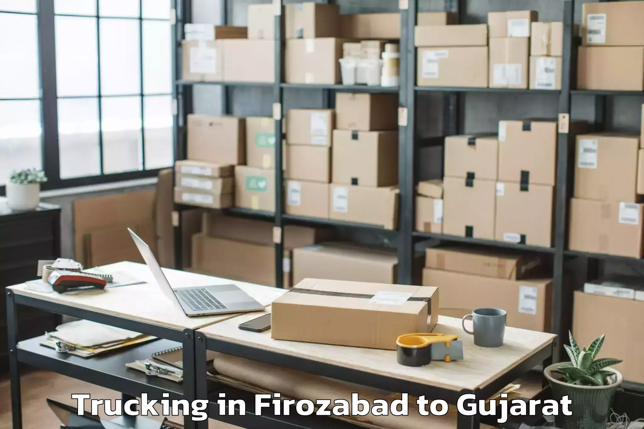 Book Your Firozabad to Bhatiya Trucking Today